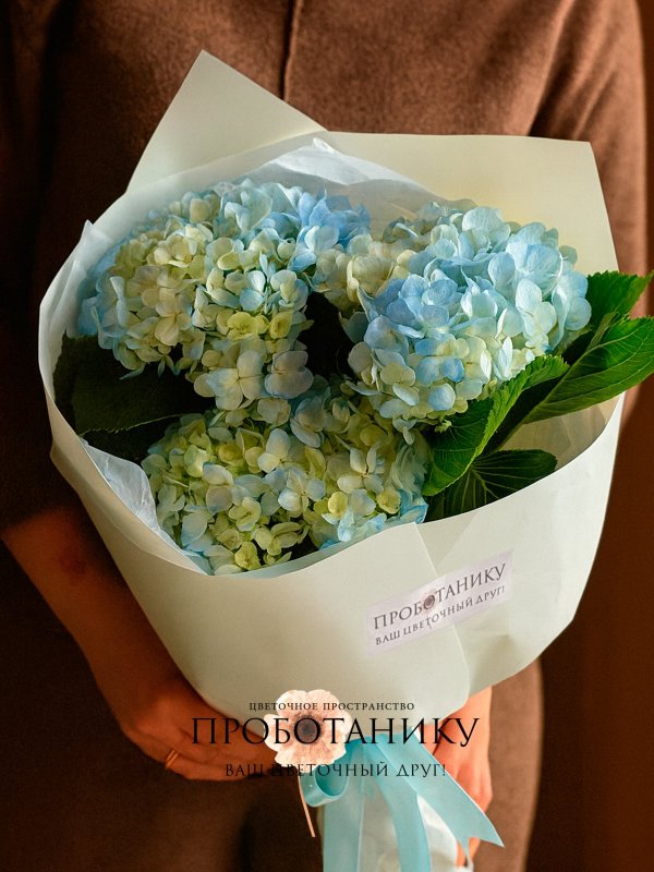 Букет с миксом из гортензий